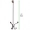 mDesign Long Metal Over Door Storage Organizer Rack, 4 Hooks, 2 Pack